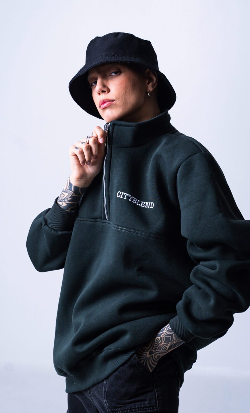 City Blend CTB ”HALF-ZIP” GREEN